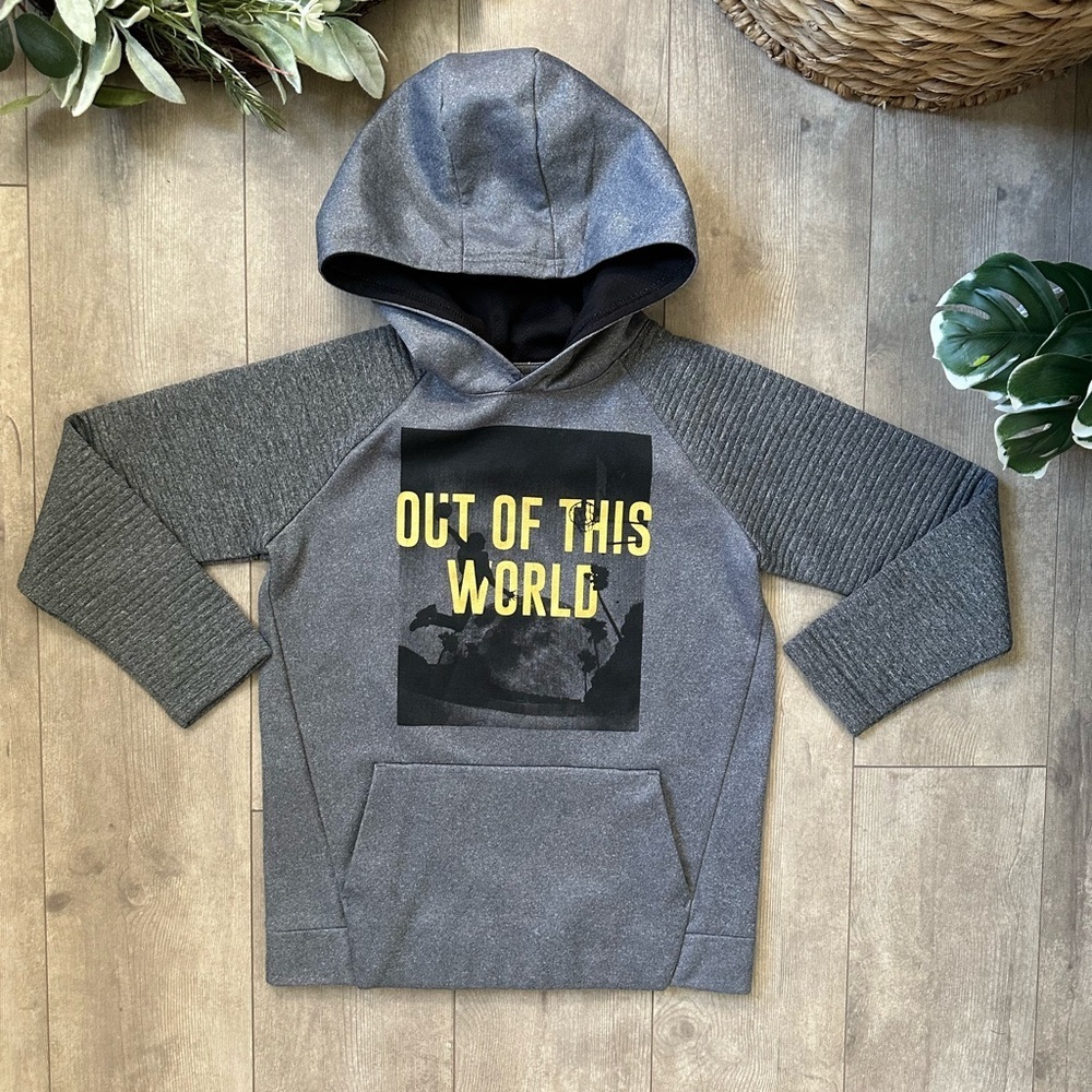 Old Navy Boy’s Athletic Hoodie Sweatshirt ‘Out of this World’ Hoodie Size Medium